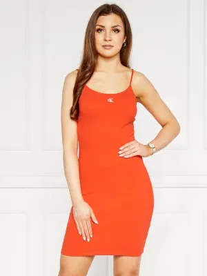 Calvin Klein Jeans Sukienka SLUB RIB