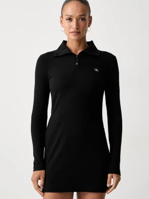 Calvin Klein Jeans sukienka z bawełną czarny