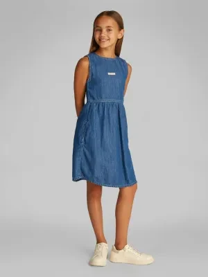 Calvin Klein Jeans Sukienka | z dodatkiem lnu