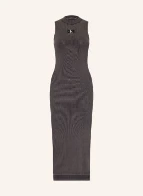 Calvin Klein Jeans Sukienka Z Dżerseju grau