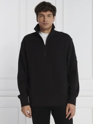 Calvin Klein Jeans Sweter BADGE WAFFLE HALF ZIP | Regular Fit