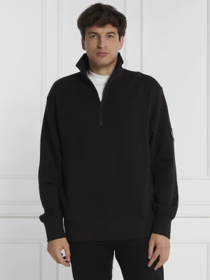 Calvin Klein Jeans Sweter BADGE WAFFLE HALF ZIP | Regular Fit