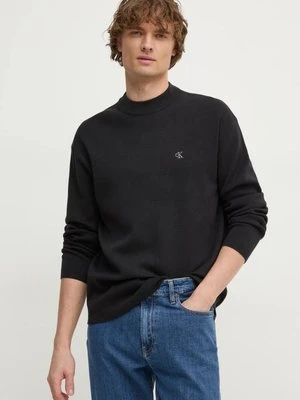 Calvin Klein Jeans sweter bawełniany kolor czarny lekki J30J326741