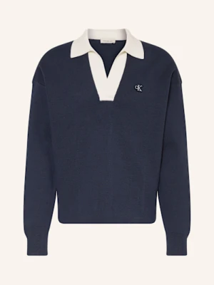 Calvin Klein Jeans Sweter blau