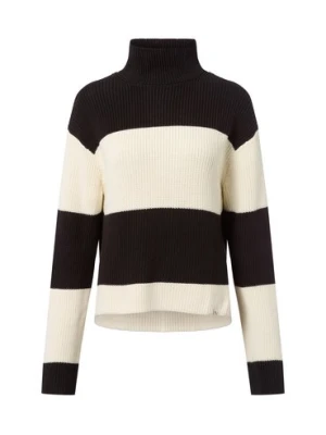 Calvin Klein Jeans Sweter damski z dzianiny Kobiety Bawełna czarny|biały w paski,