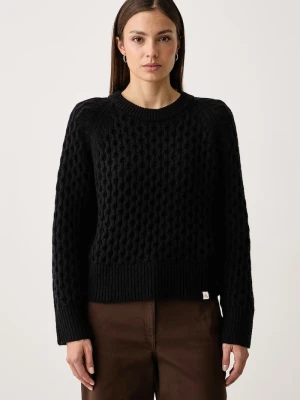 Calvin Klein Jeans sweter damski z wełną czarny