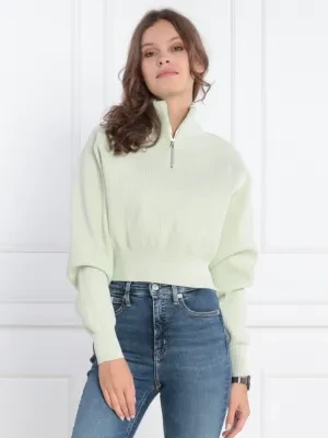 Calvin Klein Jeans Sweter HALF ZIP | Regular Fit