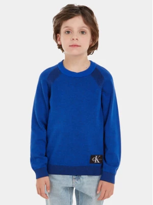 Calvin Klein Jeans Sweter IB0IB01868 Niebieski Regular Fit