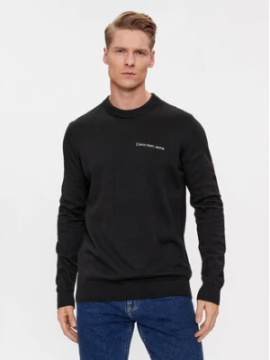 Calvin Klein Jeans Sweter Institutional Essential J30J324974 Czarny Regular Fit