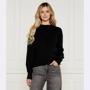 Calvin Klein Jeans Sweter INTARSIA | Regular Fit | z dodatkiem wełny
