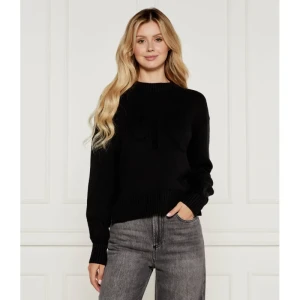 Calvin Klein Jeans Sweter INTARSIA | Regular Fit | z dodatkiem wełny