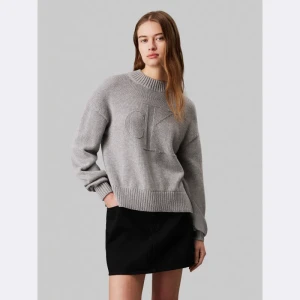 Calvin Klein Jeans Sweter INTARSIA | z dodatkiem wełny