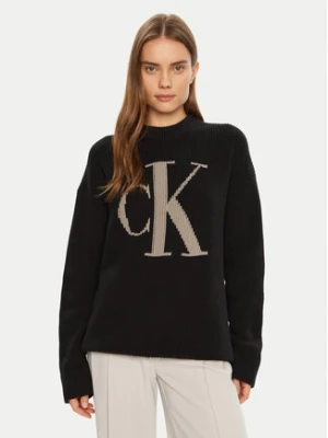 Zdjęcie produktu Calvin Klein Jeans Sweter Intrasia J20J224799 Czarny Relaxed Fit