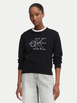 Calvin Klein Jeans Sweter LV047G322G Czarny Regular Fit