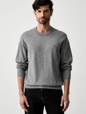 Calvin Klein Jeans sweter męski bawełniany szary