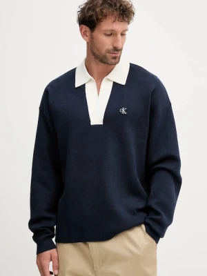 Calvin Klein Jeans sweter męski kolor granatowy LV04RD303G