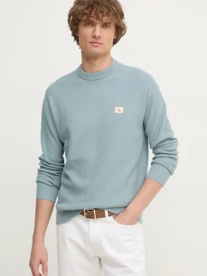 Calvin Klein Jeans sweter męski kolor niebieski J30J326746