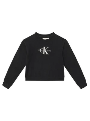 Calvin Klein Jeans Sweter Monologo IG0IG02830 D Czarny Regular Fit