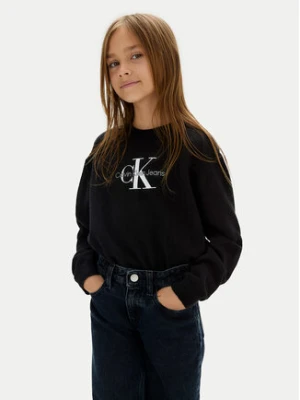 Calvin Klein Jeans Sweter Monologo IG0IG02830 M Czarny Regular Fit