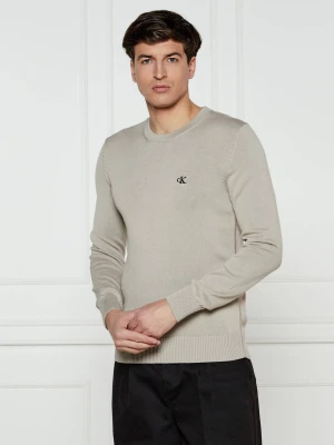 Calvin Klein Jeans Sweter | Regular Fit beżowy