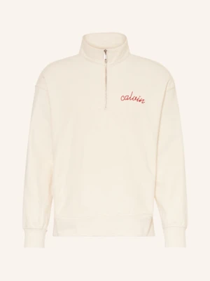 Calvin Klein Jeans Sweter Typu Troyer beige