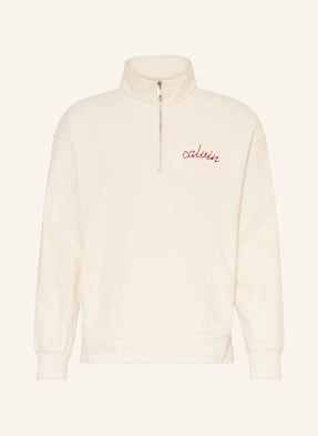 Calvin Klein Jeans Sweter Typu Troyer weiss