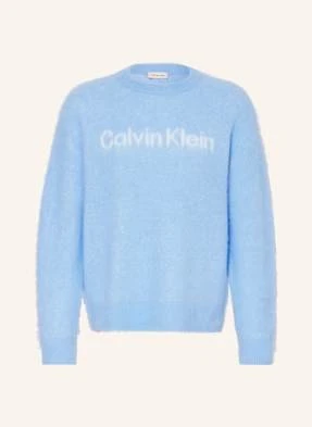 Calvin Klein Jeans Sweter Z Dodatkiem Alpaki blau