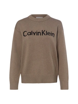 Calvin Klein Jeans Sweter z dzianiny Kobiety Bawełna brązowy