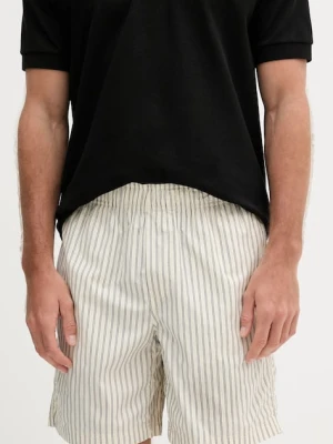 Calvin Klein Jeans szorty bawełniane męskie kolor beżowy J30J327375