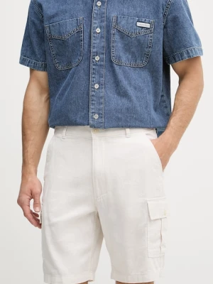 Calvin Klein Jeans szorty cargo męskie z lnem