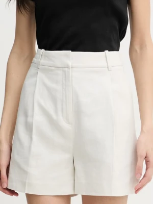 Calvin Klein Jeans szorty damskie z dodatkiem lnu