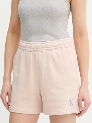 Calvin Klein Jeans szorty dresowe damskie bawełniane