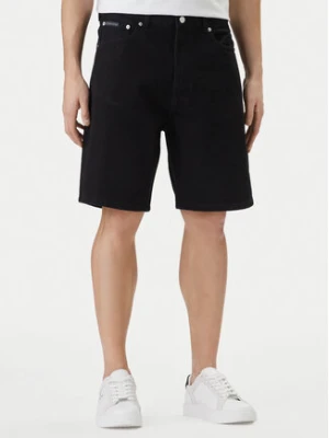 Calvin Klein Jeans Szorty jeansowe 90's LV04RF794G Czarny Slim Fit