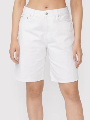 Calvin Klein Jeans Szorty jeansowe J20J218808 Biały Straight Fit