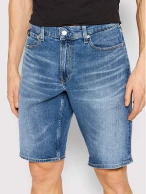 Calvin Klein Jeans Szorty jeansowe J30J320533 Niebieski Regular Fit