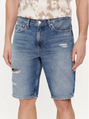 Calvin Klein Jeans Szorty jeansowe J30J324878 Niebieski Regular Fit