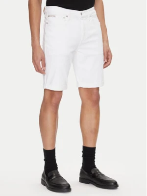 Calvin Klein Jeans Szorty jeansowe J30J327536 Biały Slim Fit