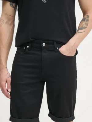 Calvin Klein Jeans szorty jeansowe męskie kolor czarny J30J327514
