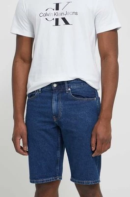 Calvin Klein Jeans szorty jeansowe męskie kolor granatowy