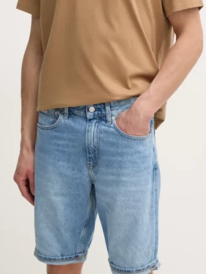 Calvin Klein Jeans szorty jeansowe męskie kolor niebieski J30J327513
