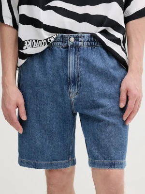 Calvin Klein Jeans szorty jeansowe męskie kolor niebieski J30J327517