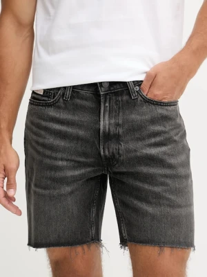Calvin Klein Jeans szorty jeansowe męskie kolor szary LV04RB791G