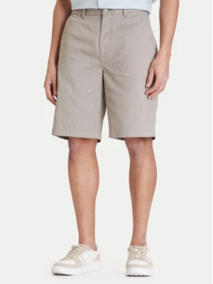 Calvin Klein Jeans Szorty materiałowe 90s LV04RD603G Beżowy Baggy Fit