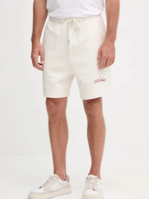 Calvin Klein Jeans szorty męskie kolor biały LV04RC224G