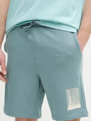 Calvin Klein Jeans szorty męskie kolor niebieski J30J327528