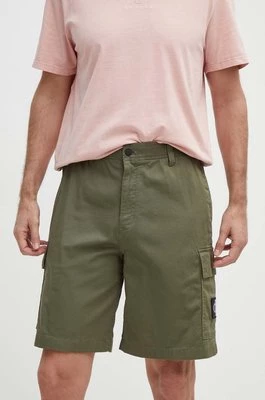 Calvin Klein Jeans szorty męskie kolor zielony J30J325140