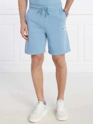 Calvin Klein Jeans Szorty MONOLOGO | Regular Fit błękitny