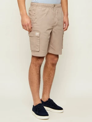 Calvin Klein Jeans Szorty | Regular Fit beżowy