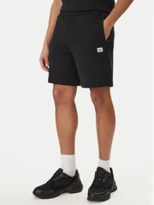 Calvin Klein Jeans Szorty sportowe Badge LV04RF282G Czarny Regular Fit