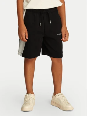 Calvin Klein Jeans Szorty sportowe Color Block IB0IB02433 Czarny Relaxed Fit